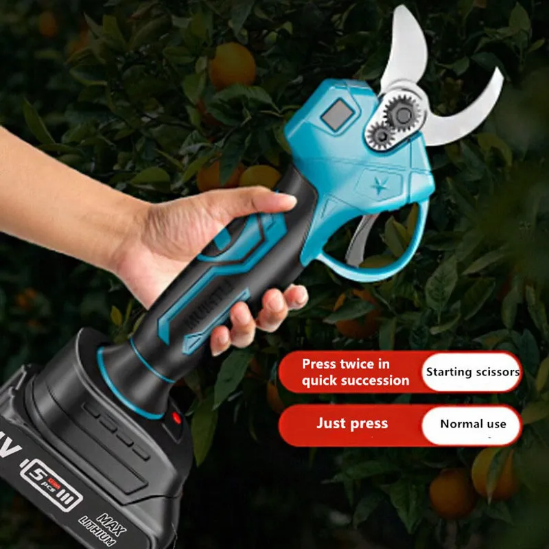 Electric Pruning Shears Cordless Electric Scissors Pruning Shears Brushless Garden Pruner Tree Branch Pruner for Makita Battery