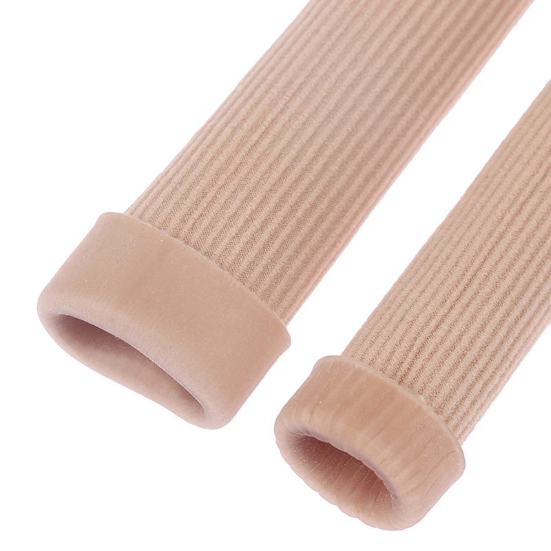 M/L Fabric Finger Toe Protector Separator Applicator Pedicure Corn Callus Remover Pain Relief Soft Silicone Tube Foot Care Tool