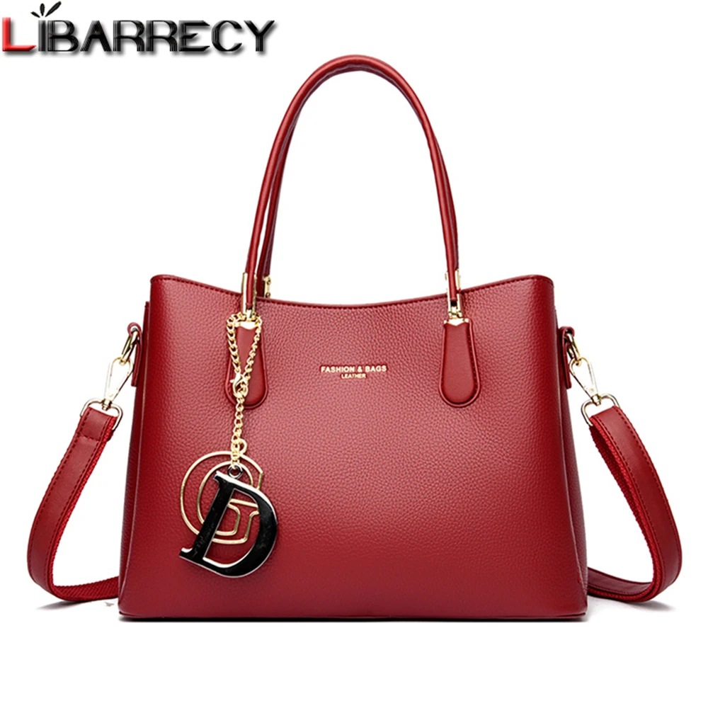 Luxury Designer High Quality Leather Women's Handbag Fashion Tassel