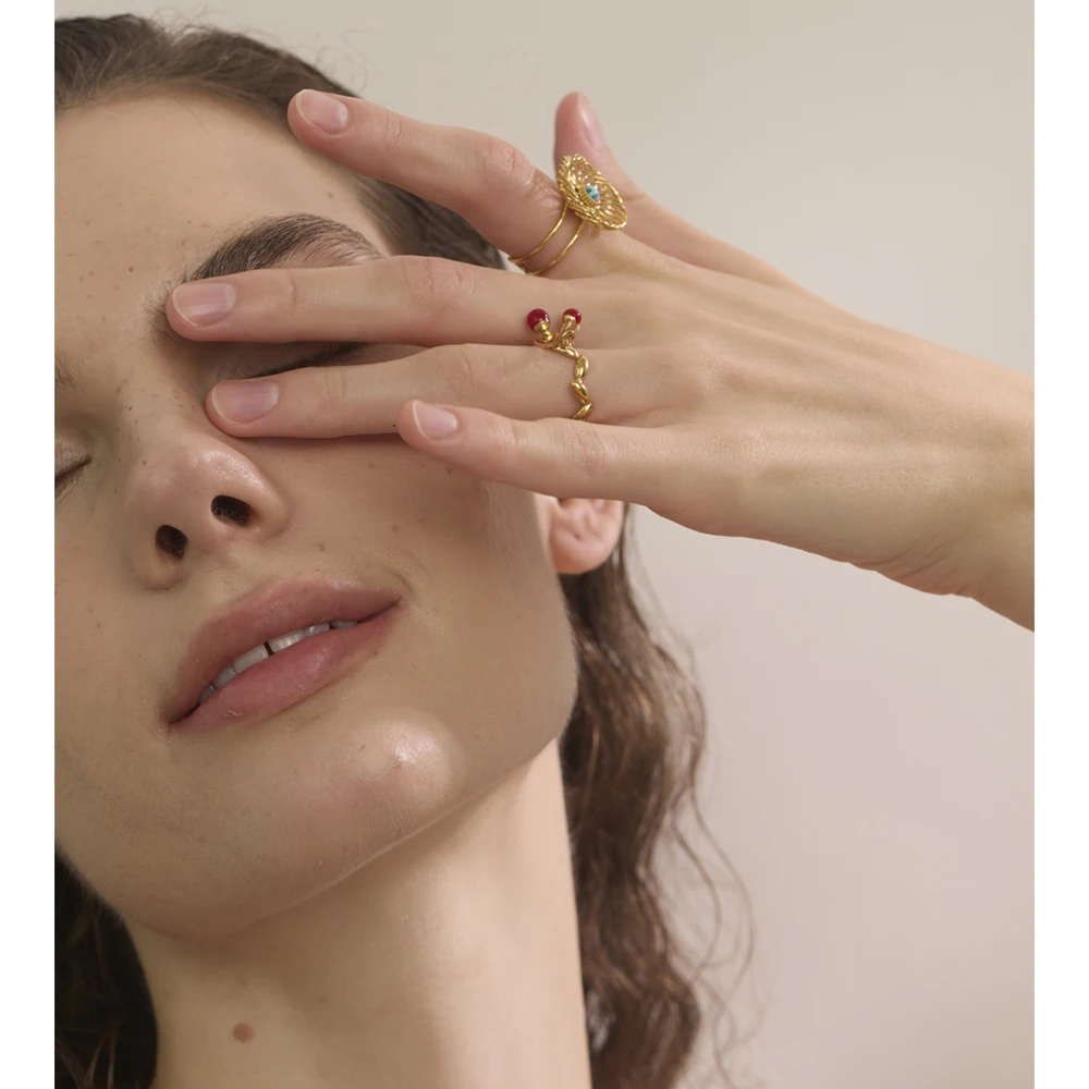 Yhpup Stainless Steel Ring