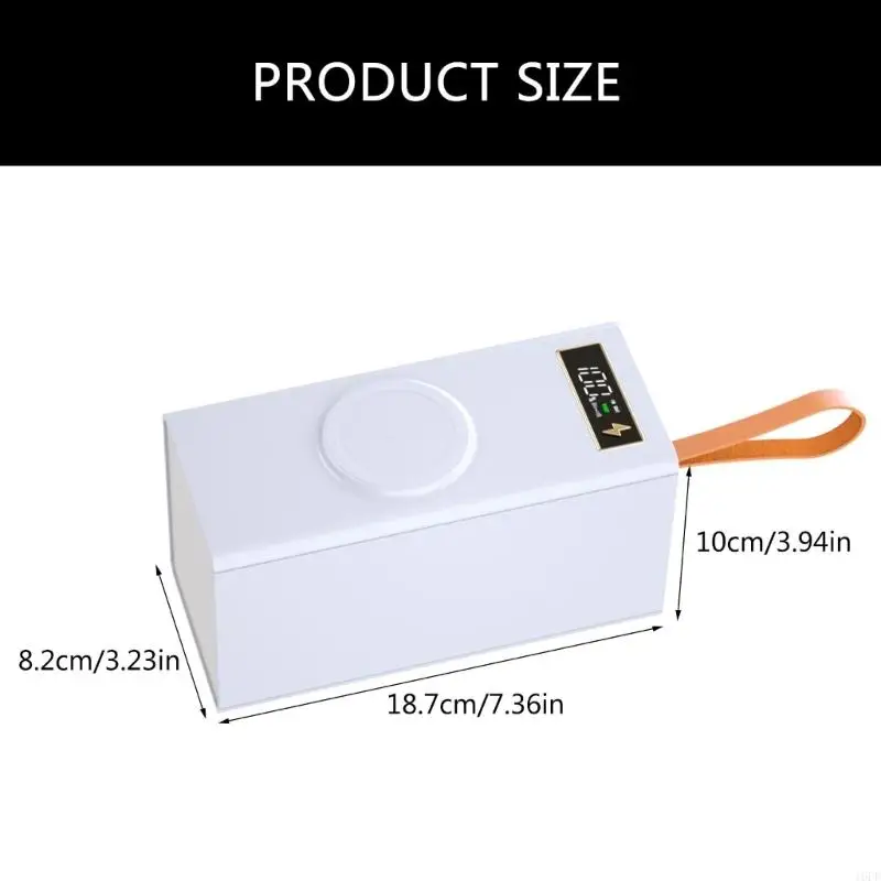 16FD DIY Power Case Box for 40pc 18650 Battery Storage Digital Screen Quick Charging