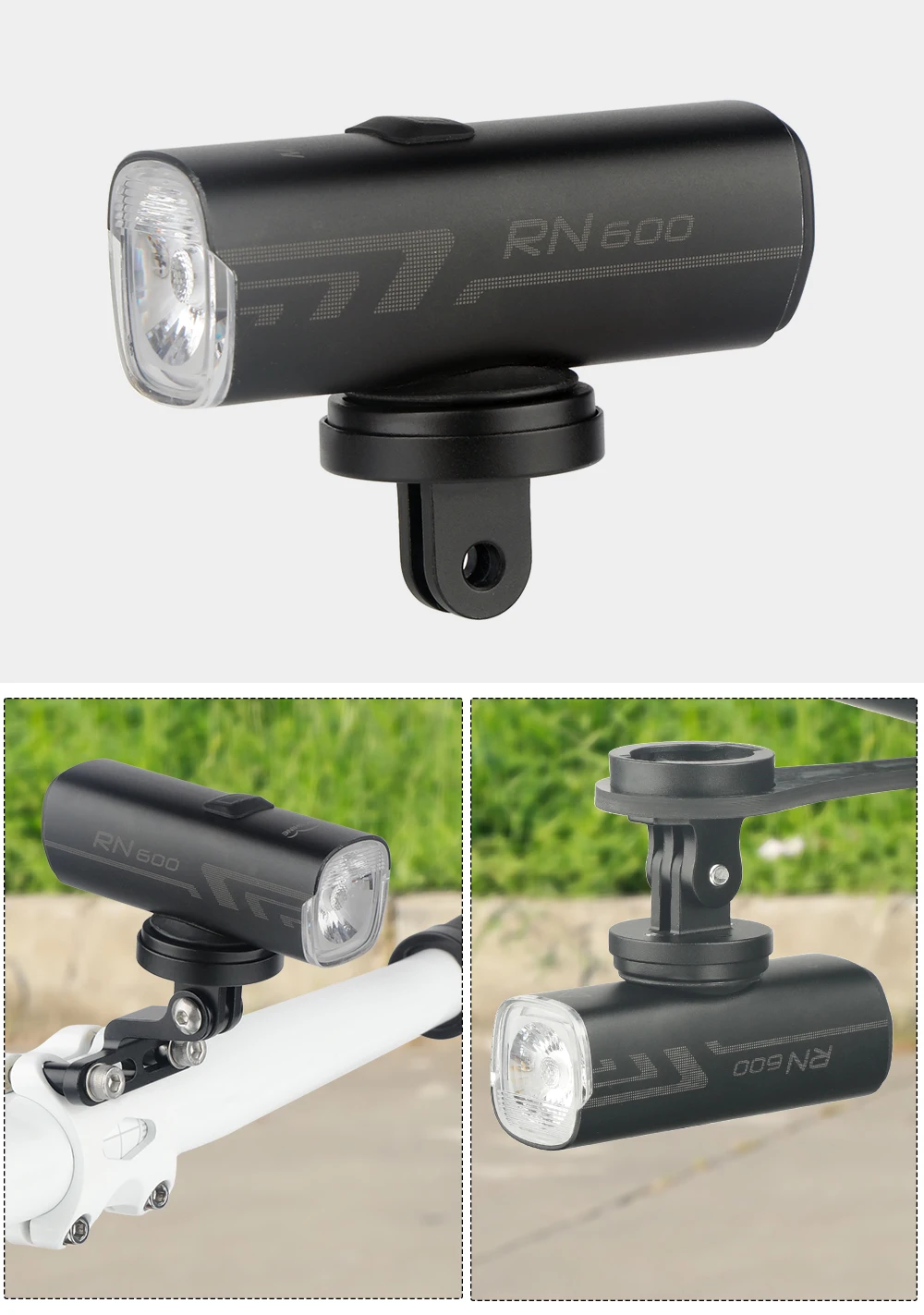 Richtungsverstellbarer Adapter, Metall- oder Kunststoffhalterung, Fahrradcomputer, Scheinwerfer, Rückleuchte, Sportkamera-Halter, Basis, austauschbar – Detail 9
