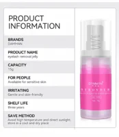 DAMMAN Power Gel Remover15g For Eyelash Extensions Grafting False Eyelashes Fast Mild Clear Up Remover Professional Makeup Tools 1