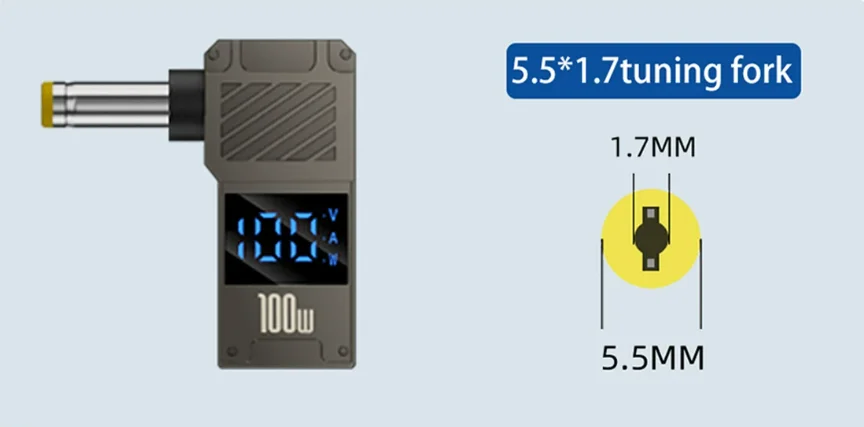PD100W Typ-C zu DC Stecker Konverter USB C zu Laptop Lade Adapter Power Ladegerät Anschluss Spitze für Lenovo Asus HP Dell Samsung – Detail 15