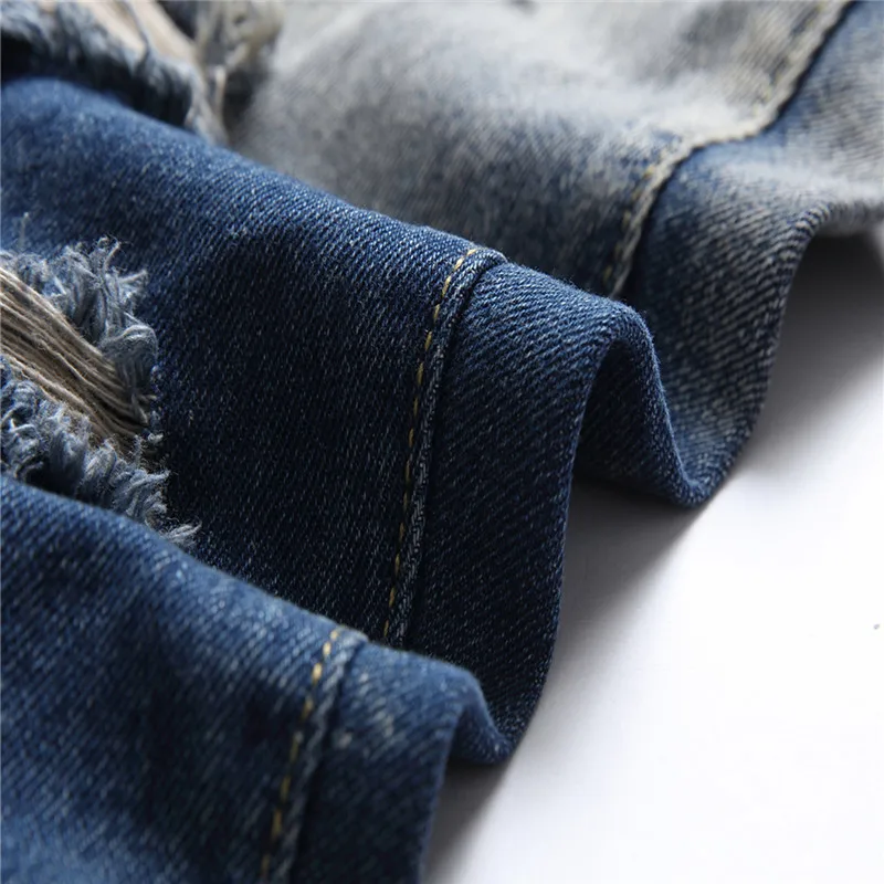 Men’s Trendy Beggar Blue Denim Pants,High Quality Slim-fit Hole Ripped Jeans,Street Fashion Sexy Jeans,Daily Casual Jeans Pants 39 S2e6ecf684d094d3fad15f00e66c14b7a0