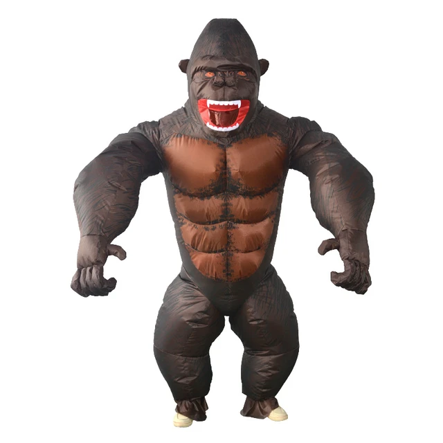  Monkey Chest Muscles Shirt Halloween Costume Gorilla