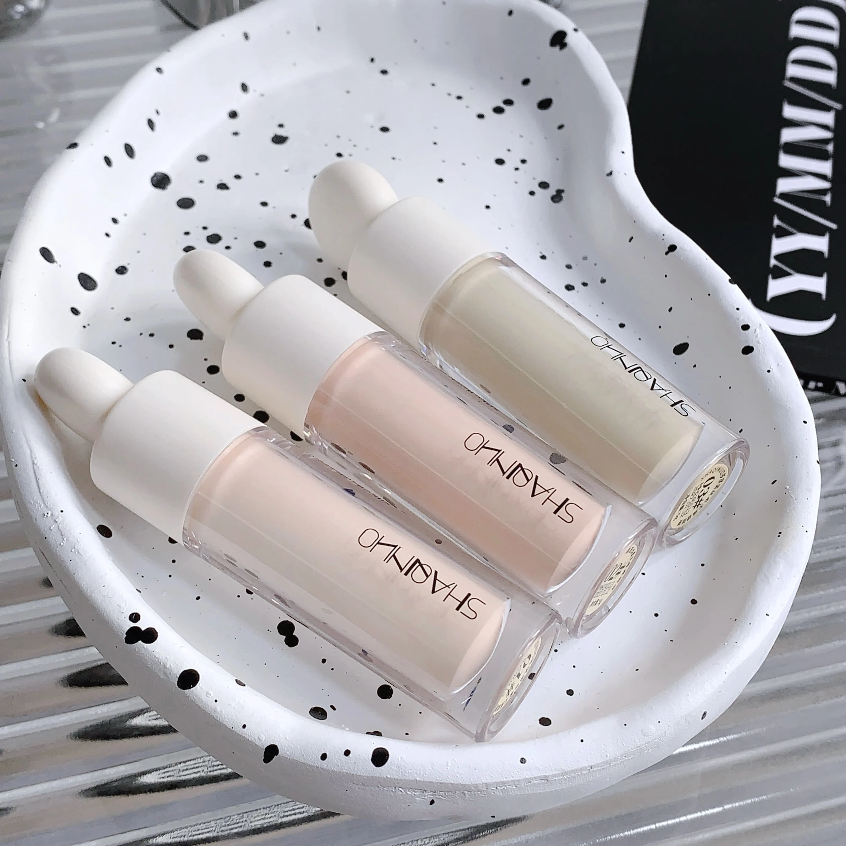 3 Colors Silky Concealer Concealer Cover Acne Marks Spots Dark Eye Circles Face Brightening Skin Whitening Concealer 6