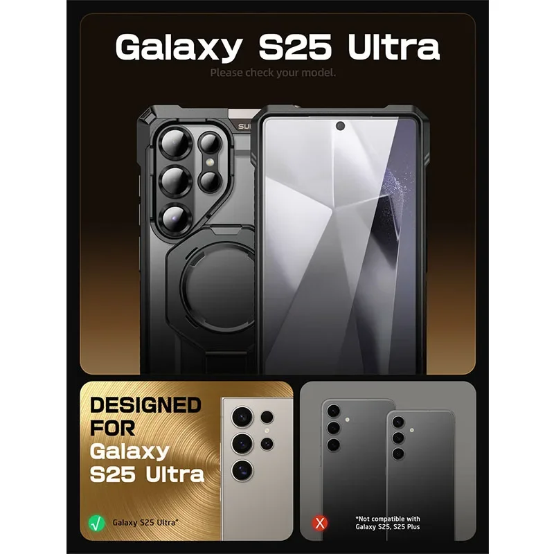 SUPCASE UB Grip Anti-Scratch Heavy Duty Rugged Magnetic Phone Case with Kickstand