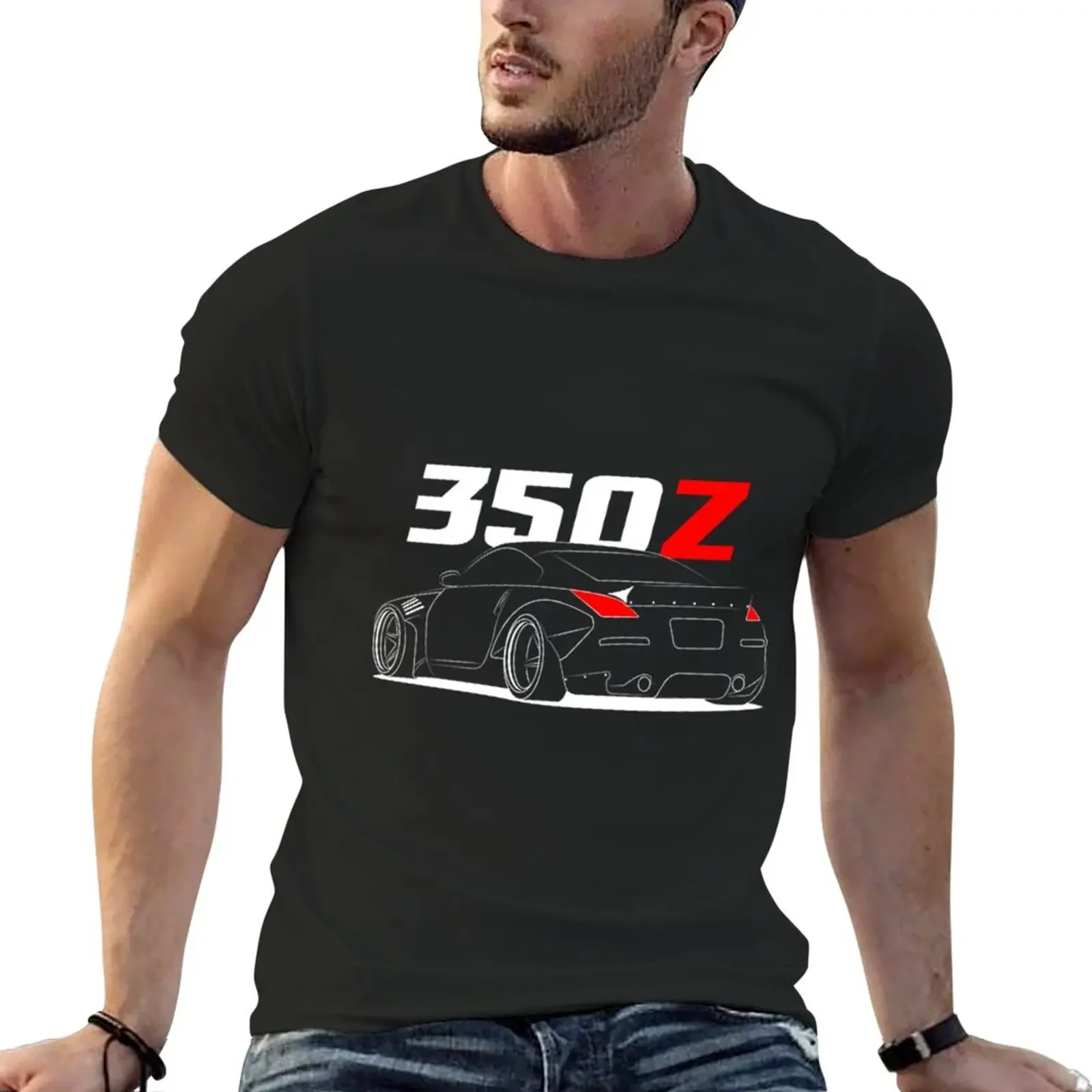 

Футболка 350z, корейская мода, простые мужские футболки на заказ