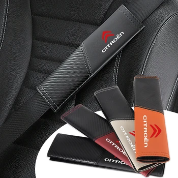 Auto Cintura di Sicurezza Spalla Copertura Cintura di Sicurezza Protezione Pad Accessori Per Citroen C1 C2 C3 C4 C-ELYSEE Berlingo Saxo C4L C5 DS3 C6