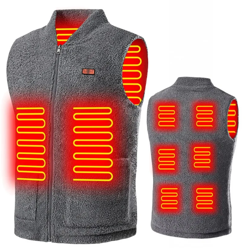 1 Pcs Winter USB Smart Heated Vest 3-Speed Adjustable Temperature Rapid Heating Long Battery Life Outdoor Sport Trekking Cycling