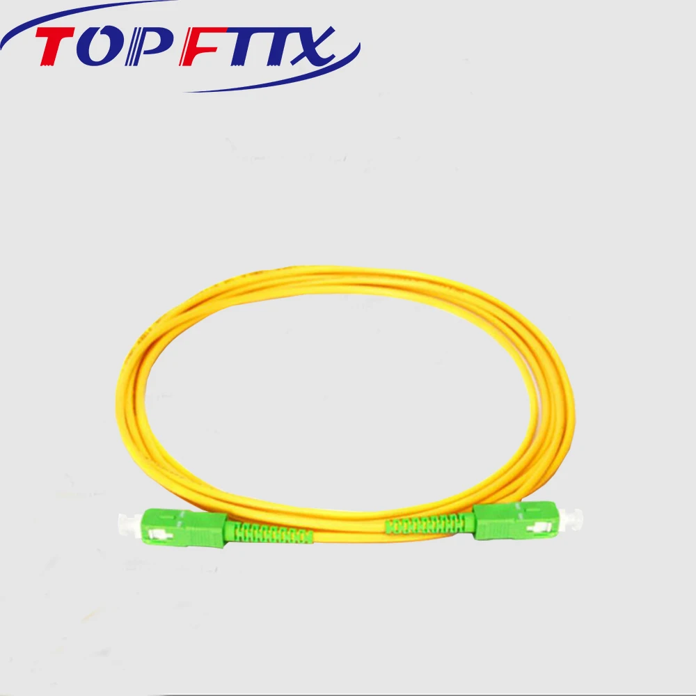 10PCS/50PCS 3 Meter Length SC/APC Connector Single Mode G652D Single Core 3.0mm Fiber Optic Patch Cable For Date Center
