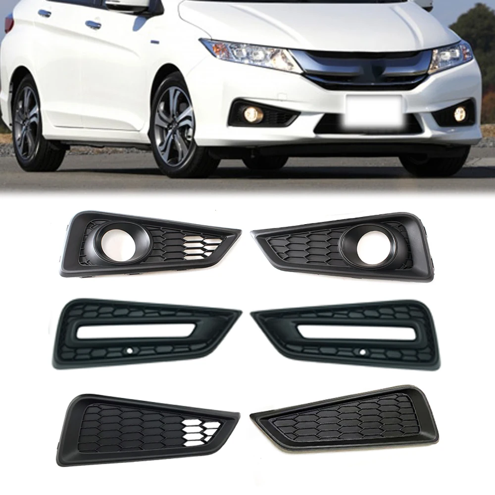 Car Front Bumper Fog Light Cover Fog Lamp Garnish Hood Vent Grille