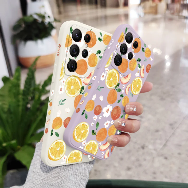 Watercolor Oranges Artistic Phone Case Cover