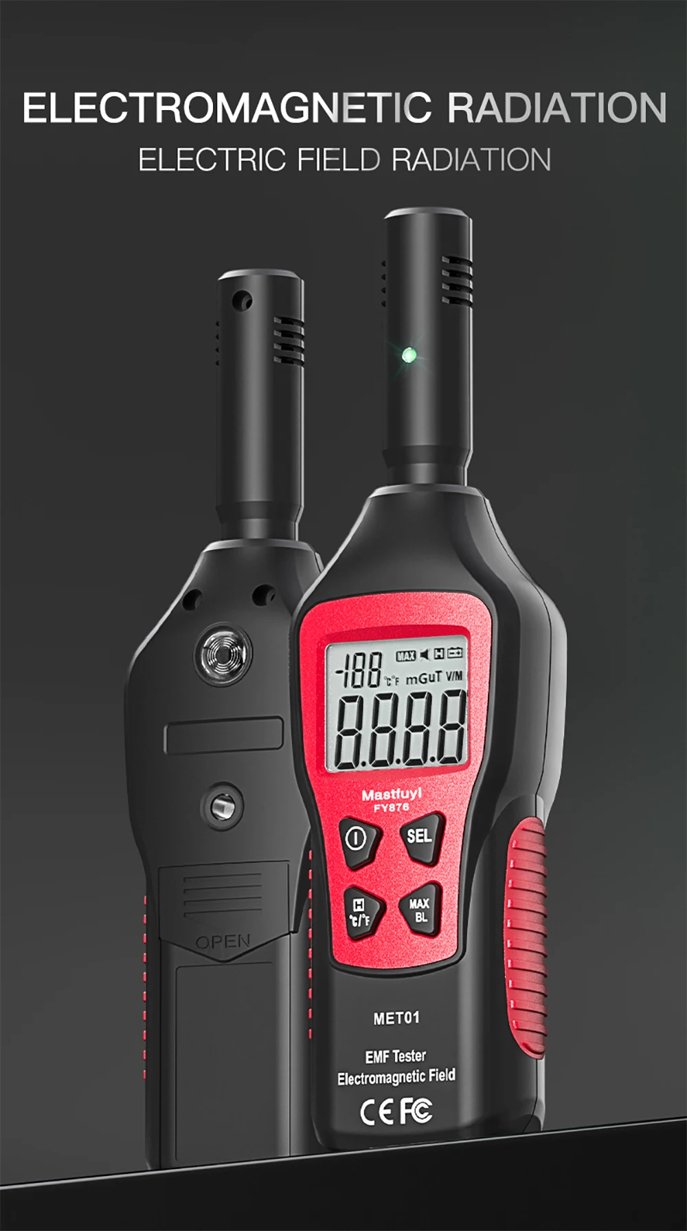 Geiger Counter Nuclear Radiation Detector Electromagnetic Wave Radiation Tester Dosimeter geiger Counter Radioactive