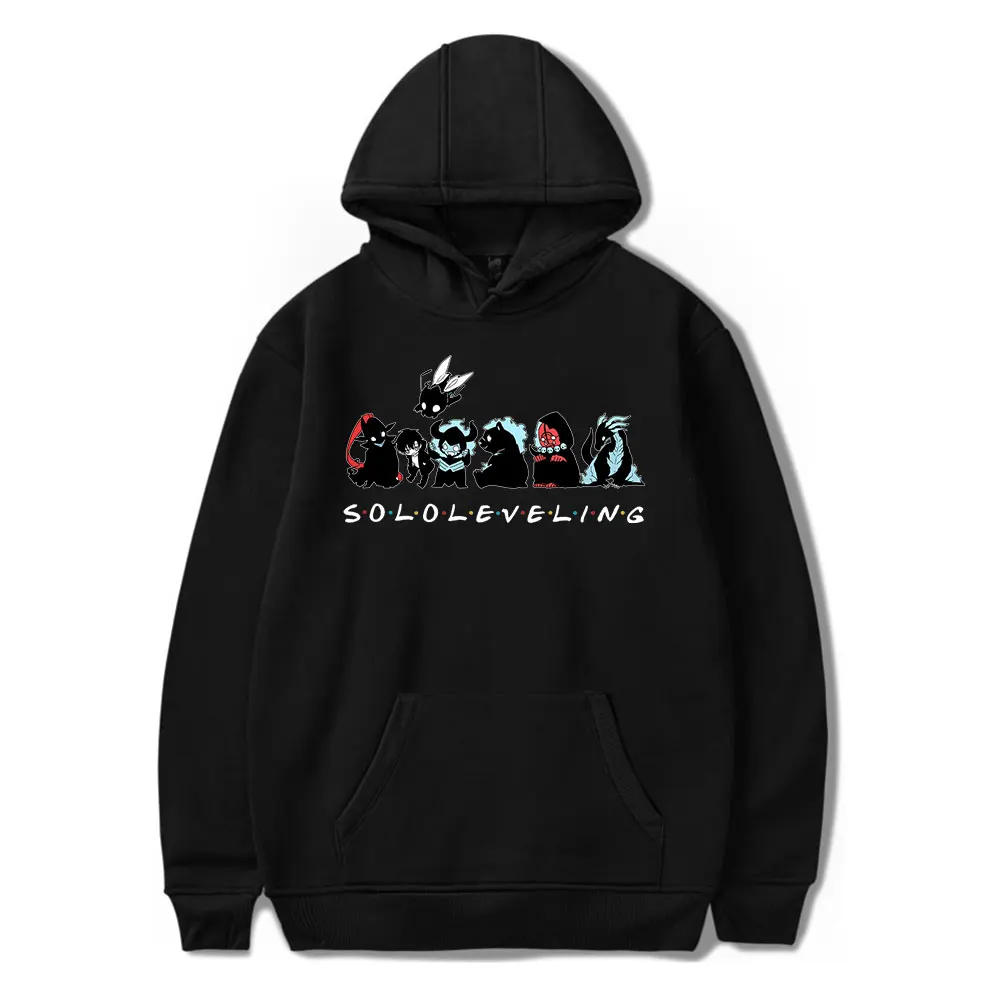 Solo Leveling Sung Jinwoo Vintage 90s Hoodie Men and Women Hip-hop Sports Pullover Sweatshirt Suitable for Everyday Wear