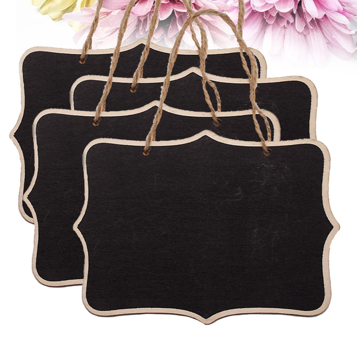 4pcs Mini Chalkboard Sign For Chalk Sign Food Party Buffet Table Wedding Bakery Cake Price wooden chalkboard