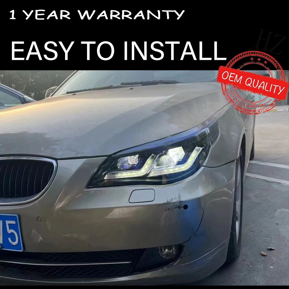 BMW用LEDヘッドライト,hella 5キセノンレンズ,エンジェルアイ,カー