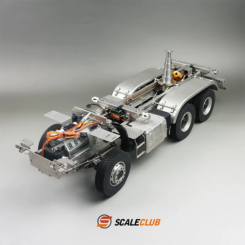 Scaleclub tamiya 1/14 6x6 all-metal hydraulic three-way dump truck 4