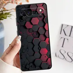Sleek Black Carbon Fiber Phone Case - Durable Soft Shell Design - Google Pixel 8 Pro (Mix01)
