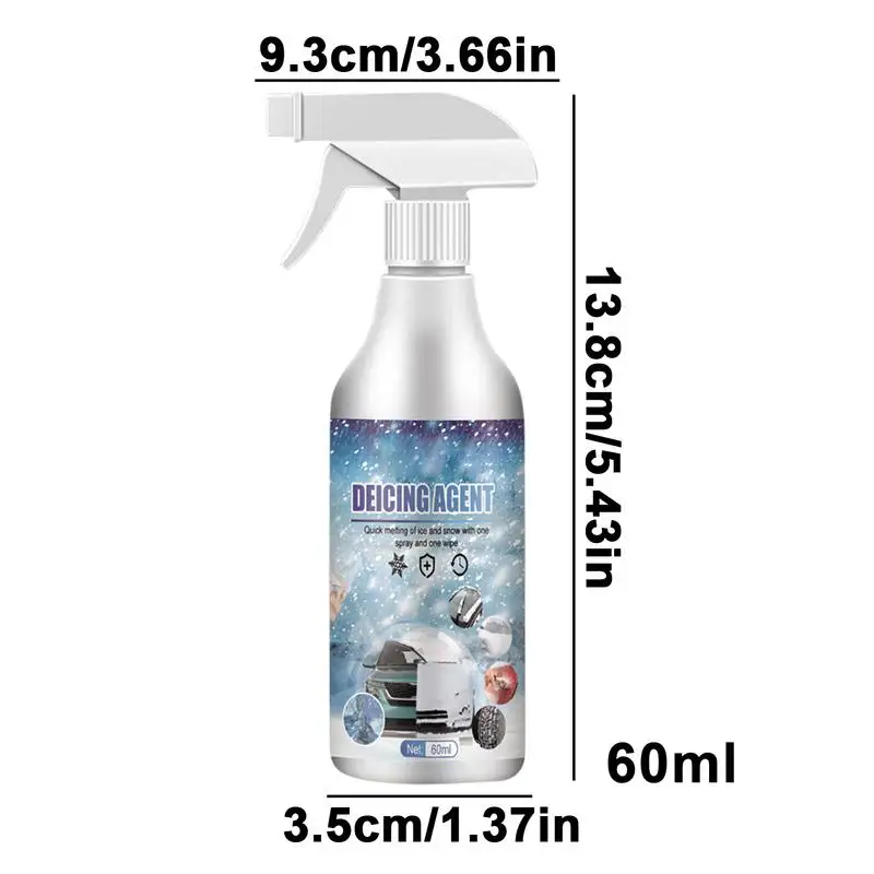 Deicer Spray for Car Windshield Snow melting agent for car windshields and windows Ice Winter Frost Deicer defogging Spray