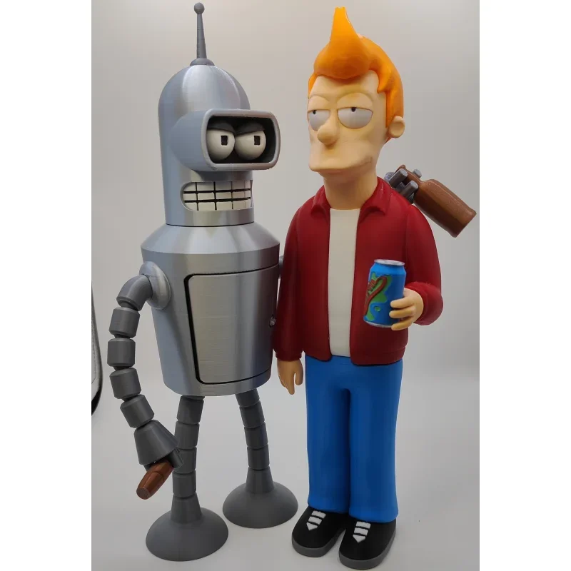 In Magazzino Cartoon Futurama Fry & Bender Action Figure Model Toys Regali Per Ornamenti Regali Modelli Giocattoli