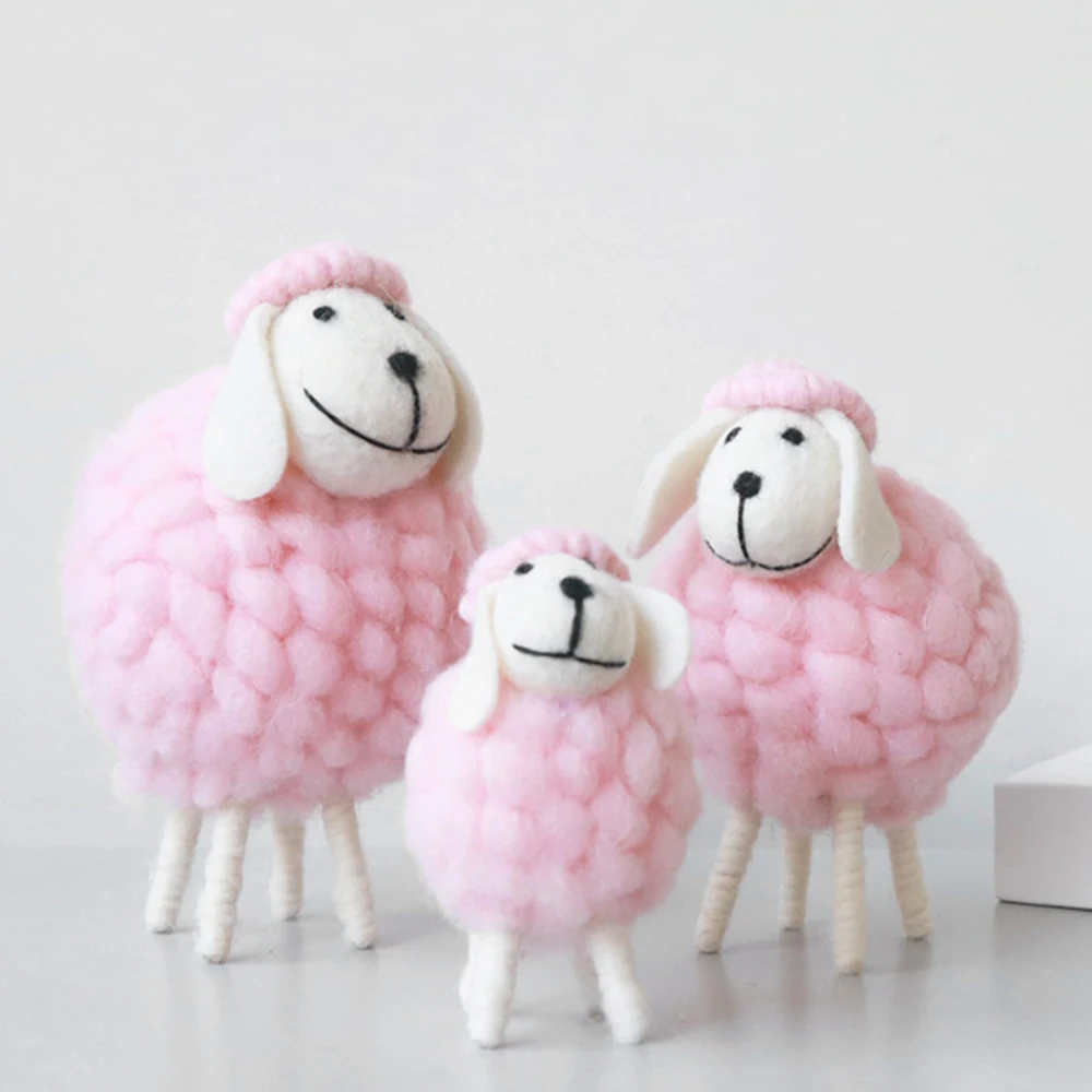 

Lamb Festival Party Supplies Birthday Kid Gift Miniatures Desktop Decor Home Furnishings Figurines Mini Table Ornament