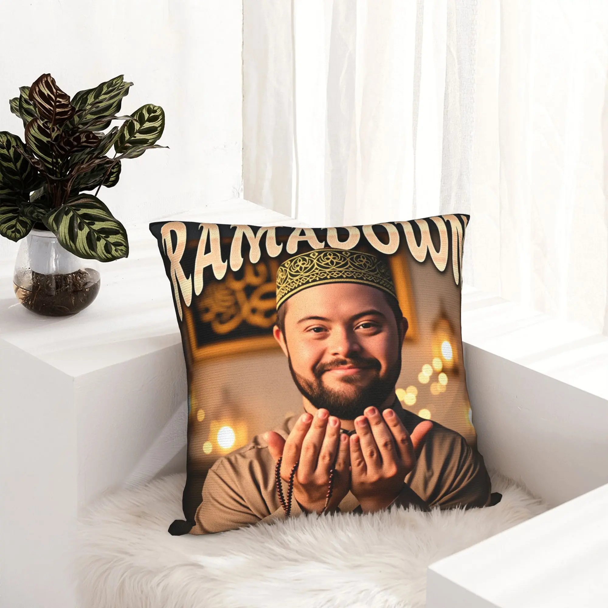 Kissenbezug Ramadown Meme Niedlicher lustiger Kissenbezug für Couch, Sofa, Schlafzimmer, Kissenbezüge – Detail 8