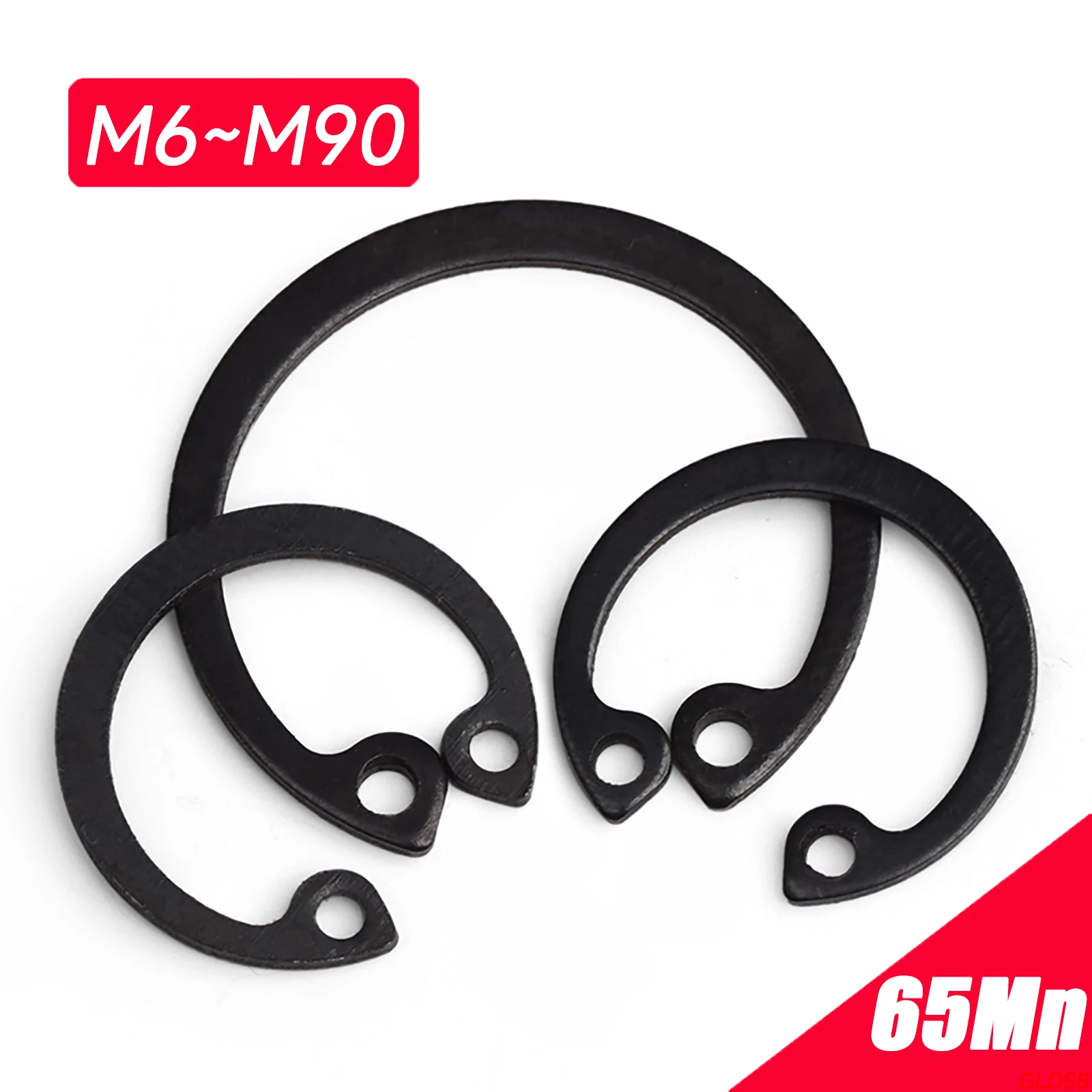 

6mm 7mm 8mm 9mm - 90mm C Type Internal Circlips Snap Lock C-Clips 65 Manganese Steel Hole Retaining Ring Clamp Spring DIN 472