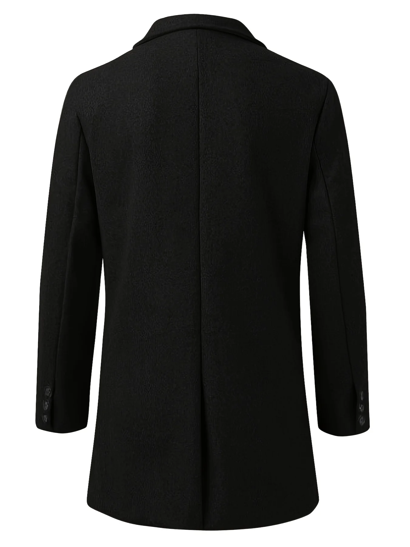 Autumn and winter men's woolen coat British trend long sleeved suit jacket