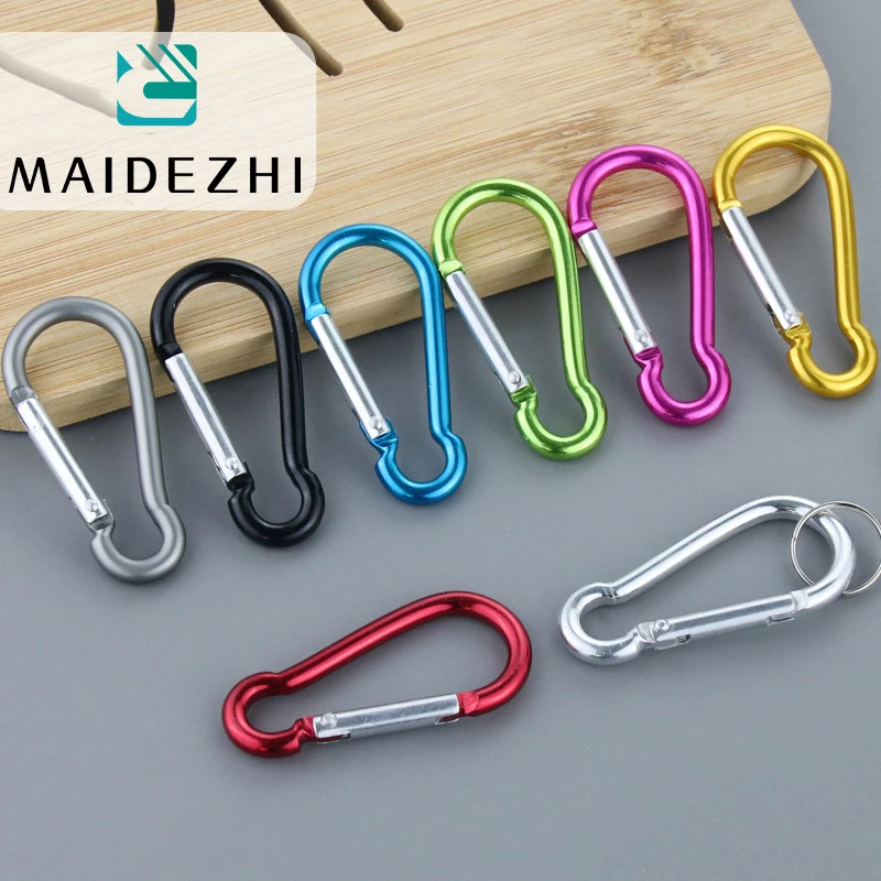 Color Carabiners， Aluminum Alloy Carabiner， Spring Snap Clip， Hooks
