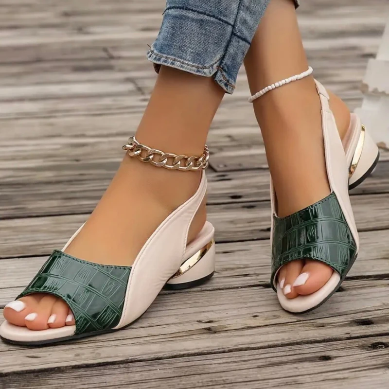 Summer Womens Sandals Block Heels Women Shoes Fashion