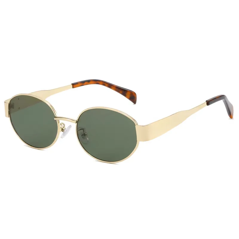 Steampunk retro sunglasses Women's Oval Fashion Classic Small Metal Brand Glasses UV400