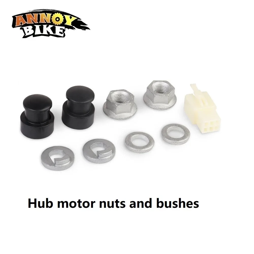 M12 M14 Electric Bicycle Motor Nut Accessories Ebikes Parts Axle Lock Nut Lock Washer Spacer Cover Scooter