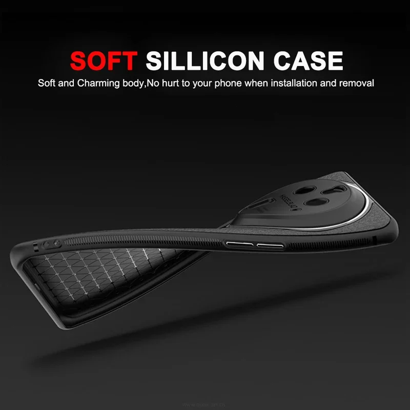 Luxury Lichi Leather Ultra Thin Matte Case with Soft TPU and Lens Protection