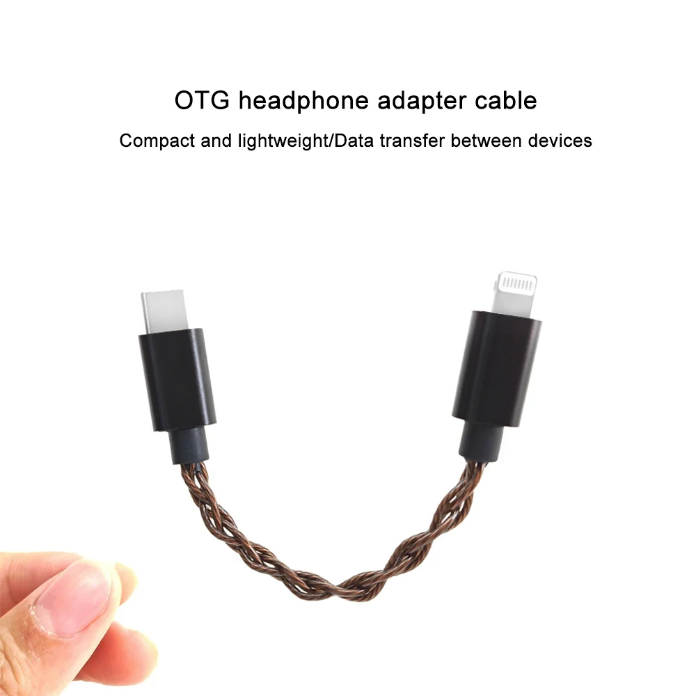 German OFC OTG DAC Adapter Type-C to Type-C/Lightning AUX