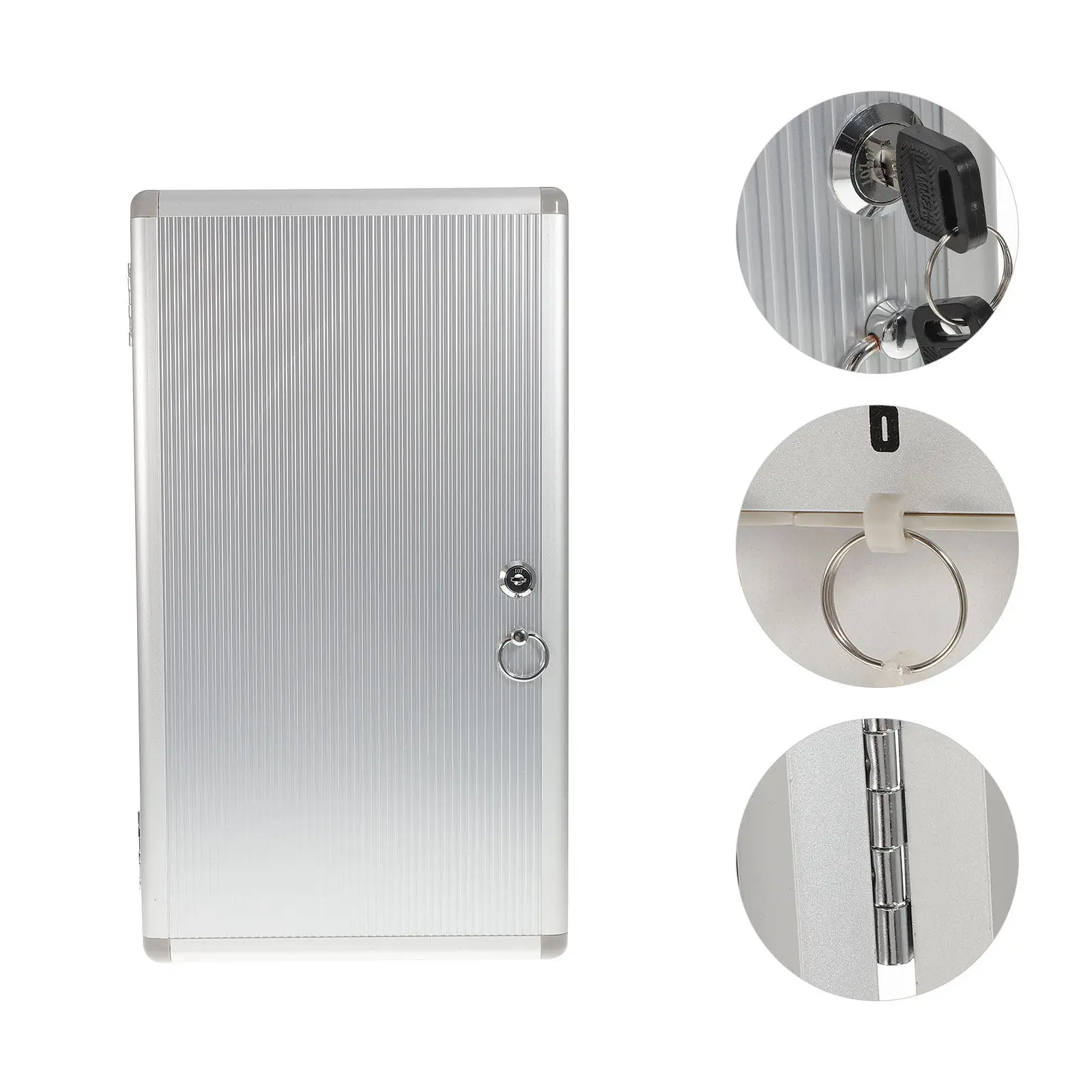 헤비 듀티 알루미늄 키 보안 보관 캐비닛, 벽걸이형 키 잠금 상자, 자동차 대리점 및 정비소용 다중 슬롯 포함