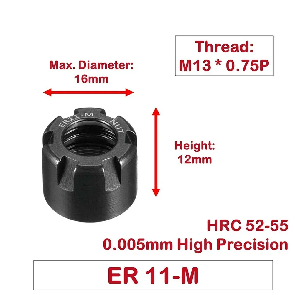 ER Nut Clamping Nut ER20 ER25 ER40 High-precision Chuck Milling Cutter Chuck Shank CNC ER16 0.005mm Beating collet chuck,spring collet chuck