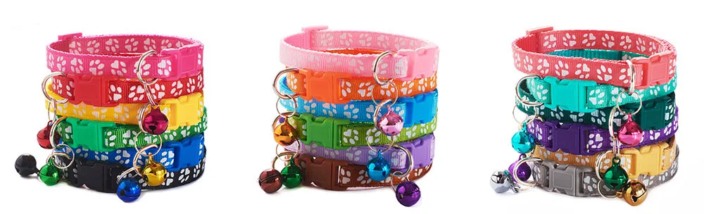 Title 19, Cute Cat Dog Collars With Bell For Small Dogs P...