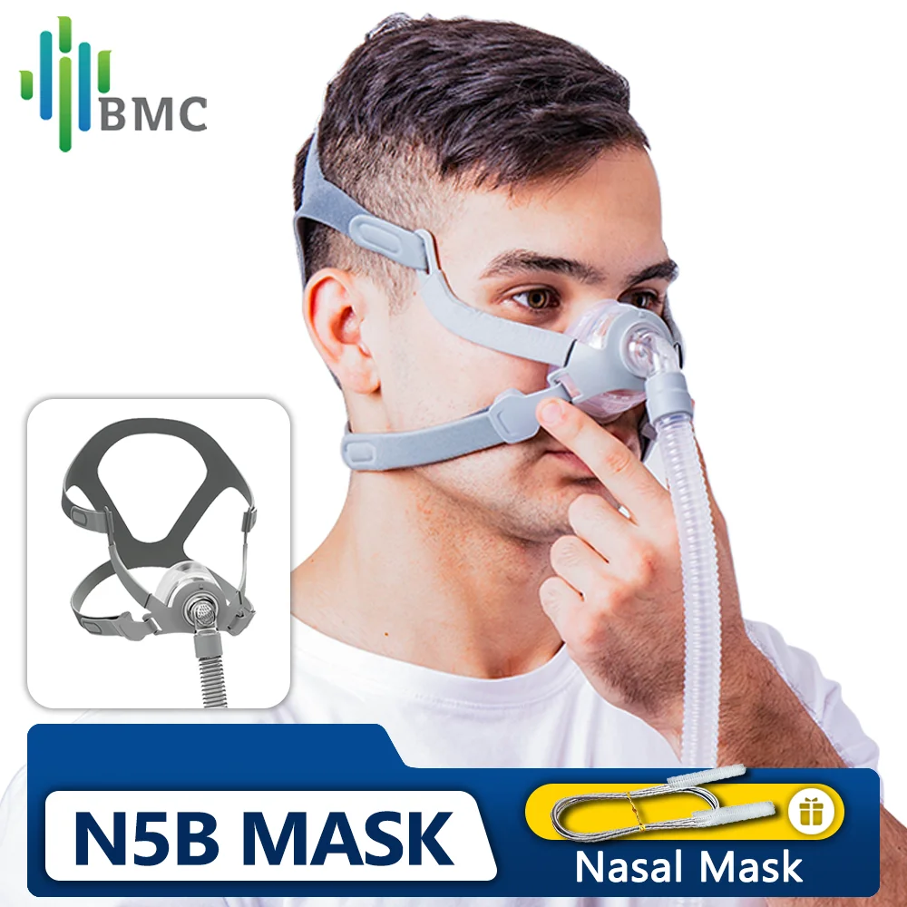 BMCN5BNasalMaskCPAPMaskSleepMaskwithHeadgearSMLThreeSize