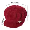 Knitted Knitted Hat Fashion Ear Guard Keep Warm Peaked Cap Windproof Pumpkin Beret Hat Woman 6