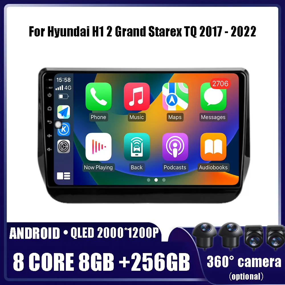 

Автомагнитола для Hyundai H12 Grand Starex TQ 2017-2022, Android 14, радио, стерео, мультимедийная навигация, видеоплеер, GPS, беспроводной Carplay