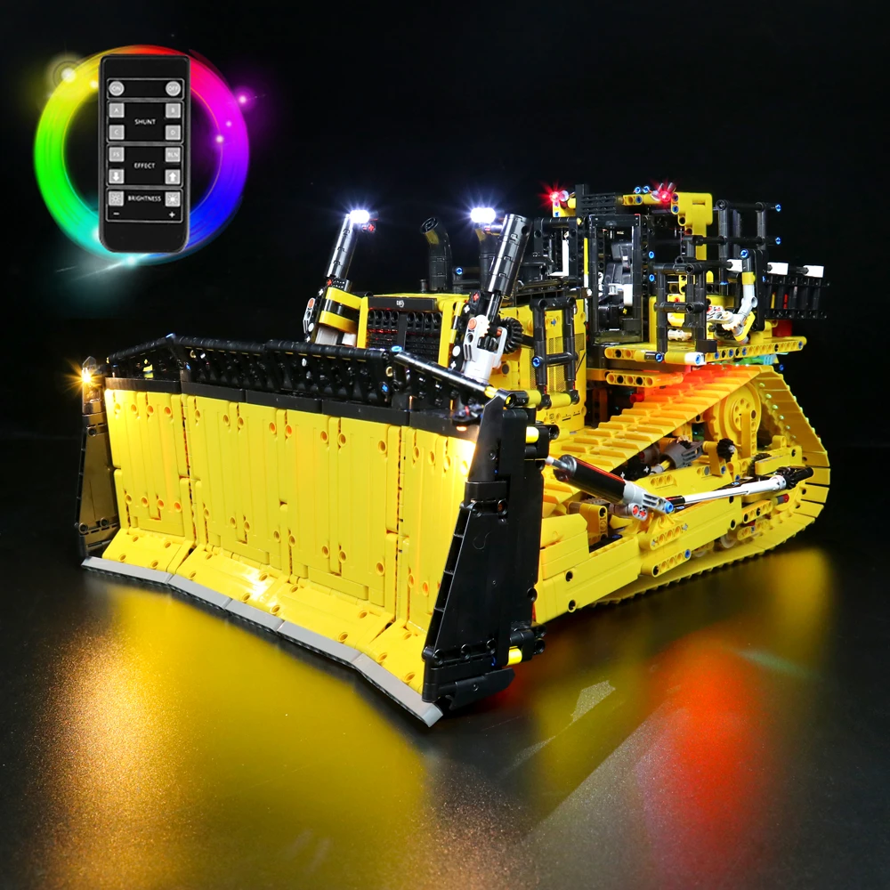 Vonado Set Di Illuminazione A Led Per 42131 Kit Di Luci Per Mattoni Da Collezione Cat D11 Bulldozer Controllato Da App, Non Incluso Il Modello Di Edif