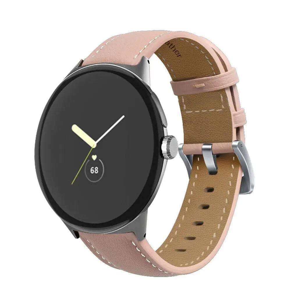 Soft Loop Smart Watch Accessories Replacement Leather Bracelet Strap For Google Pixel Watch