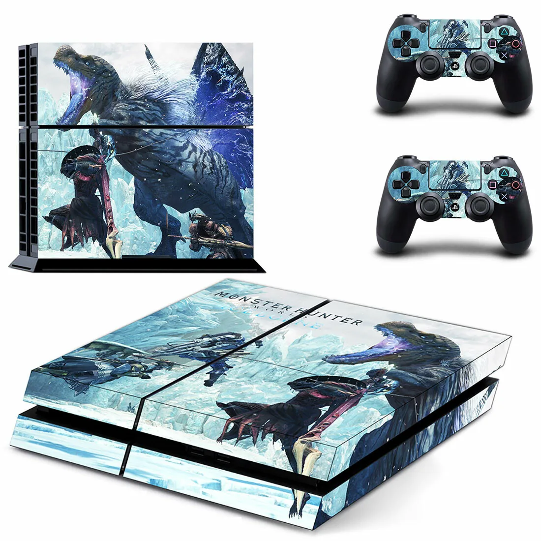 몬스터 헌터 월드 PS4 스킨 스티커 데칼 커버 보호대, 콘솔 및 컨트롤러 스킨 비닐