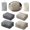 Memory Fabric Travel Storage Bag Foldable Dustproof Compression Packing Cube Large Capacity Moisture-proof 4