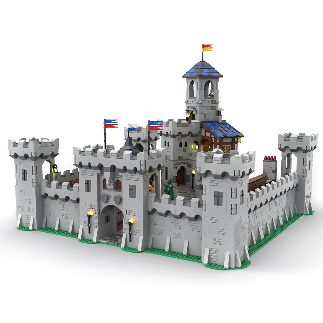Authorized4363PCSModularMedievalCastleSmallParticlesBuilding
