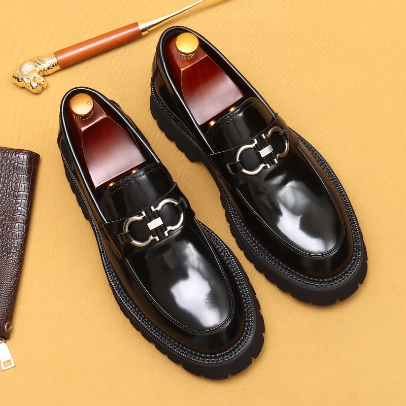 Cow Leather Luxury Brand Elegant Slip On Designer Wedding Shoes Bride For Men