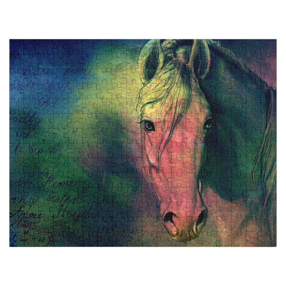 

Rainbow Horse Jigsaw Puzzle Wood Animals Wood Puzzle Adults