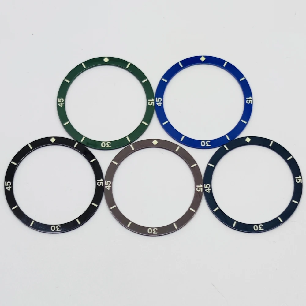 Multicolor Luminous Ceramic Watch Bezel Insert - 38mm